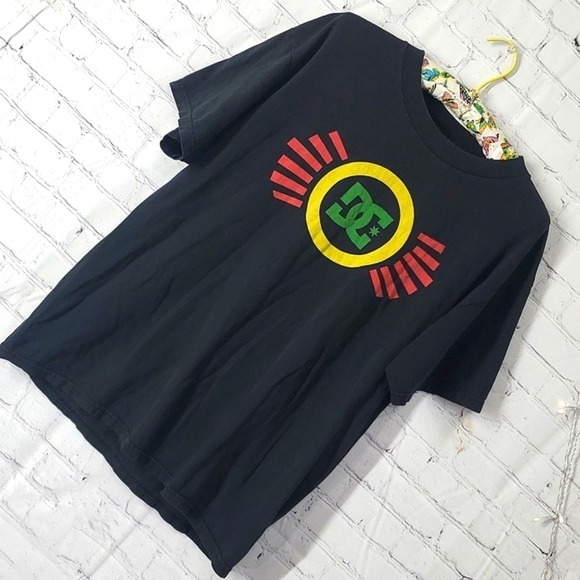 Y2K DC Skate Shoes Skateboarding Cky Bam Black Graphic Print Tee Tshirt Mens Lrg - Picture 3 of 11